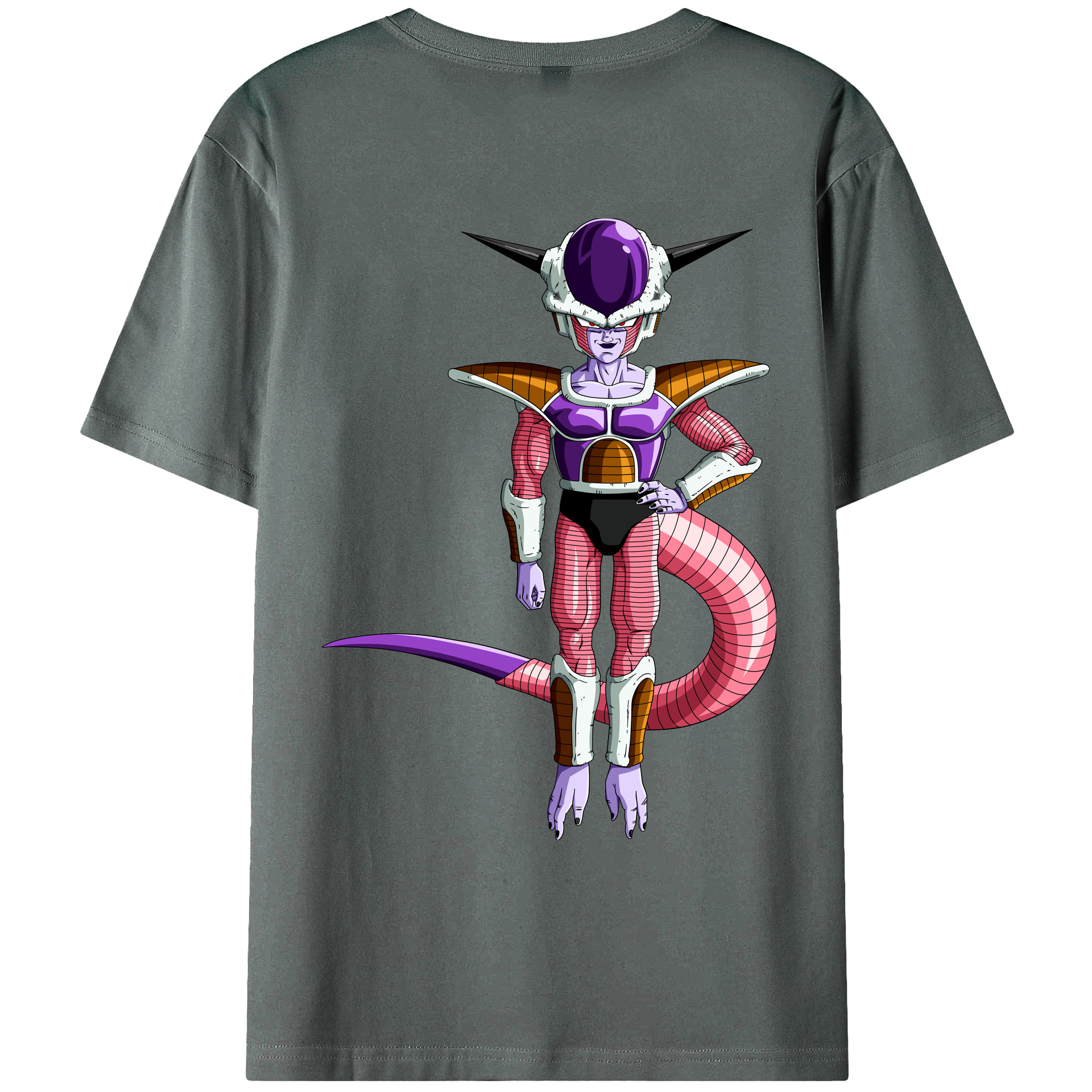 （画像用） ドラゴンボール フリーザ DRAGON BALL Frieza 綿100％ メンズ半袖Tシャツ（バックプリント） 通気性